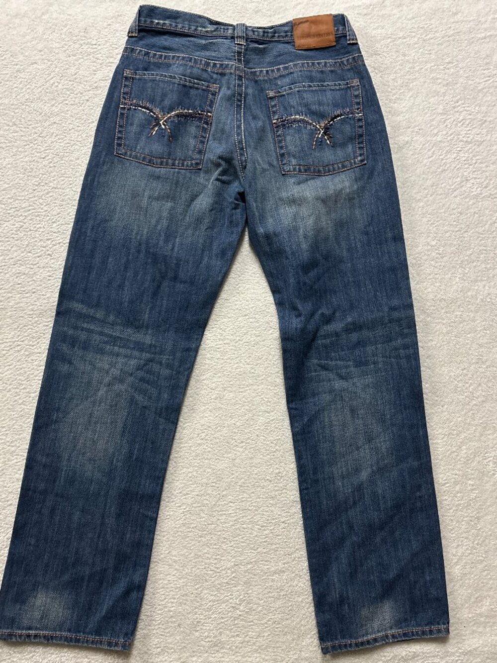 Limited Edition Style 33 Jeans Mens 32x34 Relaxed Fit Ranch Cowboy Embroided